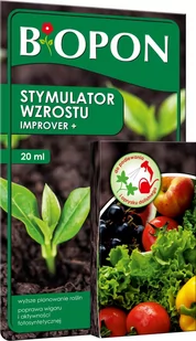Bros Biopon stymulator wzrostu Improver+ 20ml - Preparaty na chwasty i szkodniki - miniaturka - grafika 1