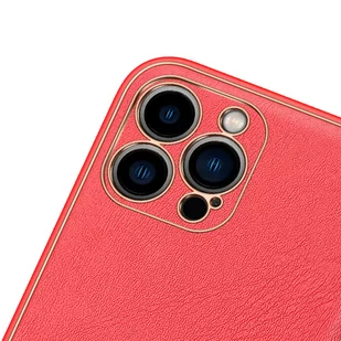 Dux Ducis Yolo eleganckie etui pokrowiec ze skóry ekologicznej iPhone 13 Pro Max czerwony - Etui i futerały do telefonów - miniaturka - grafika 3