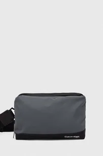 Calvin Klein saszetka kolor szary - Torby męskie - miniaturka - grafika 1