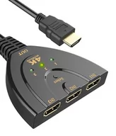 Kable - Rozdzielacz 3X Hdmi Switch Splitter 4K Ultra Hd - miniaturka - grafika 1