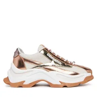Sneakersy damskie - Sneakersy Steve Madden Zoomz SM11002327 Złoty - miniaturka - grafika 1