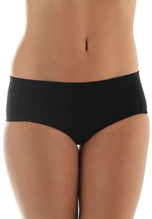 Brubeck Majtki damskie Hipster Classic Comfort Cotton czarne r. XL (HI00090A) - Bielizna sportowa damska - miniaturka - grafika 1
