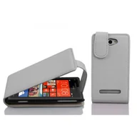 Etui i futerały do telefonów - Etui Cadorabo do HTC 8S w kolorze MAGNESIUM WHITE etui na telefon komórkowy z klapką wykonane z teksturowanej sztucznej skóry pokrowiec ochronny etui z klapką w stylu książki - miniaturka - grafika 1