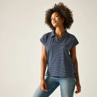 Koszulki i topy damskie - Regatta Koszulka damska Lorana Niebieski, Cotton, Rozmiar: 40 - miniaturka - grafika 1