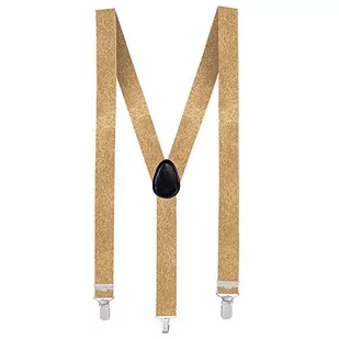 Boland 00484 - Szelki złote, jeden rozmiar, regulowane, eleganckie, 20s, Gatsby, karnawał, halloween, bal przebierańców, mottoparty, przebranie, teatr, dodatek - Moda i Uroda OUTLET - miniaturka - grafika 1