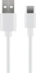 Kabel MicroConnect USB-C do USB2.0 A, 3 m biały, do synchronizacji i ładowania, szybkość 5 Gbs. 3A - Kable USB - miniaturka - grafika 1