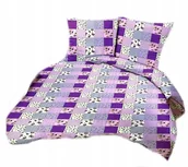 Pościel - pościel kora lux 160x200 + 2 poszewki K 278-1 patchwork nowy fiolet - miniaturka - grafika 1