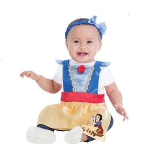 Strój Królewna Śnieżka 86/92 PIN12 BZ z opaską księżniczka - Moda i Uroda OUTLET - miniaturka - grafika 1