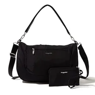 Torebki damskie - Baggallini Damska nowoczesna półksiężycowa listonoszka, czarna, jeden rozmiar, Czarny, Rozmiar Uniwersalny - miniaturka - grafika 1