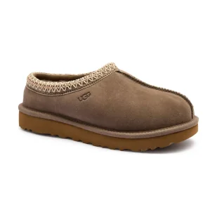 UGG Skórzane obuwie domowe W TASMAN z dodatkiem wełny - Kapcie damskie - miniaturka - grafika 1