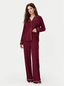 Piżamy damskie - Tommy Hilfiger Piżama UW0UW05558 Czerwony Relaxed Fit - miniaturka - grafika 1