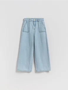 Reserved - Jeansy super wide leg - niebieski - Spodnie i spodenki dla dziewczynek - miniaturka - grafika 1