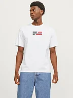 Koszulki męskie - Jack & Jones Koszulka w kolorze białym - miniaturka - grafika 1
