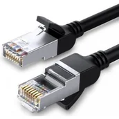 Kable miedziane - Ugreen Kabel sieciowy UGREEN z metalowymi wtyczkami, Ethernet RJ45, Cat.6, UTP, 10m (czarny) UGR460BLK - miniaturka - grafika 1