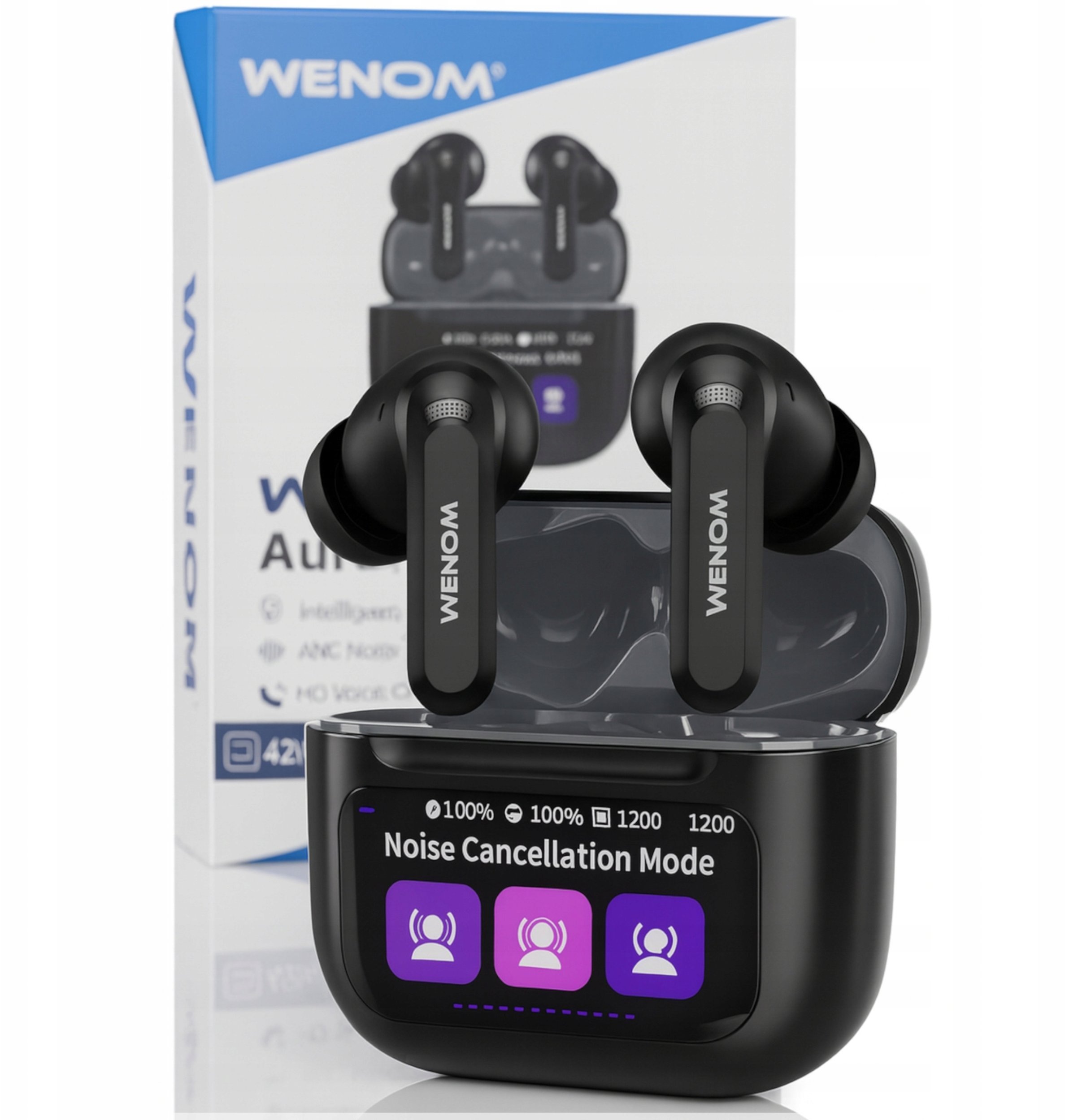 Wenom Sportowe Bluetooth 5.4 z ANC