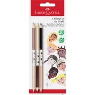 Kredki, ołówki, pastele i pisaki - Kredki Dwustronne W Odcieniach Skóry 3 Sztuki Blister Faber-Castell - miniaturka - grafika 1