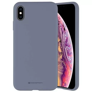 Etui na telefon Mercury Silicone do iPhone X/Xs lawendowy /lavender gray - Etui i futerały do telefonów - miniaturka - grafika 1