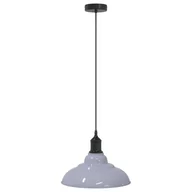 Lampy ogrodowe - vidaXL Lampa wisząca z regulacją wysokości E27 połysk szary metal - miniaturka - grafika 1