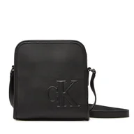Torby męskie - Saszetka Calvin Klein Sculpted Impression Reporter 18 LV04G3157G Czarny - miniaturka - grafika 1