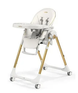 PEG PEREGO Prima Pappa Follow Me krzesełko do karmienia GOLD - Krzesełka do karmienia - miniaturka - grafika 1