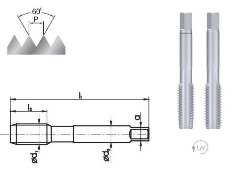 Fanar Gwintownik lewoskrętny ręczny M16 2szt. A1-260001-0160