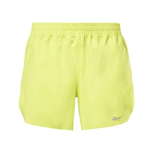 Reebok Damskie szorty do biegania, kwasowo-żółte, L, Kwas żółty/kwasowo-żółty, L - Spodenki damskie - miniaturka - grafika 1