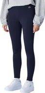 Spodnie sportowe damskie - Champion Legginsy damskie Champion granatowe 117567 BS501 L - miniaturka - grafika 1