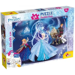 Puzzle dwustronne 24 el. Frozen 2 Plus Lisciani - Puzzle - miniaturka - grafika 1