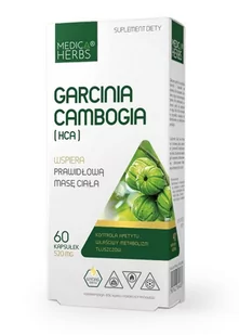 Garcinia Cambogia HCA 520 mg 60 kapsułek MEDICA HERBS - Odchudzanie i oczyszczanie - miniaturka - grafika 1