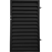 Ogrodzenia - Furtka Kreta 90x150 cm prawa czarna Polbram - miniaturka - grafika 1