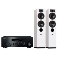 Zestawy stereo - Zestaw stereo YAMAHA MusicCast R-N600A + INDIANA Line Tesi 5 Biały - miniaturka - grafika 1
