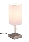 Lampy stojące - Trio Rl Haley R59100107 lampa stołowa lampka 1x40W E14 srebrna/biała - miniaturka - grafika 1