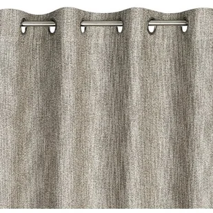 Zasłona na przelotkach w stylu eko MEGAN 140X250 beżowa - Zasłony - miniaturka - grafika 1