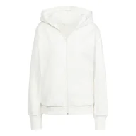 Bluzy damskie - adidas Damska bluza z kapturem dla dorosłych ALL SZN z zamkiem błyskawicznym XS złamana biel - miniaturka - grafika 1
