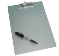 Deski z klipsem - Wedo 57854 podkładka Srebrny - miniaturka - grafika 1