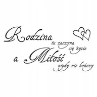 Naklejki na ścianę - Napis na ścianę naklejka cytat - Rodzina... 245, 200x100 cm - miniaturka - grafika 1