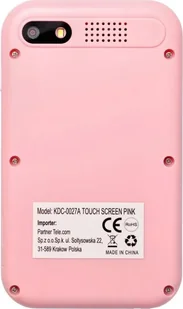 Telefon do gier dla dzieci z ekranem dotykowym 2,8" KDC-0027A różowy - Zabawki interaktywne dla dzieci - miniaturka - grafika 1