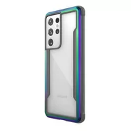 Etui i futerały do telefonów - X-Doria Raptic Shield Etui aluminiowe na Samsung Galaxy S21 Ultra (Antimicrobial protection) (Iridescent) 492263 - miniaturka - grafika 1