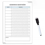 Planery - Planer magnetyczny DZIENNIK NAWYKÓW 21x30cm MARKER / Leveldruk - miniaturka - grafika 1