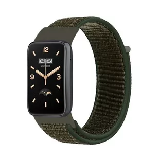 Opaska Pasek Bransoleta Nylon Xiaomi Mi Band 7 Pro Army Green - Akcesoria do smartwatchy - miniaturka - grafika 1