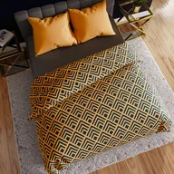 Pościel - Pościel z satyny bawełnianej z wzorem geometrycznym Tressa, rozmiar: 160x200 cm - miniaturka - grafika 1