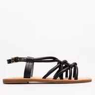 Sandały damskie - TOMMY HILFIGER FLAT STRAPPY SANDAL - Tommy Hilfiger - miniaturka - grafika 1