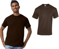 Koszulki męskie - T-shirt koszulka Męska BAWEŁNA HEAVY Gildan 5000 CIEMNY BRĄZ M - miniaturka - grafika 1