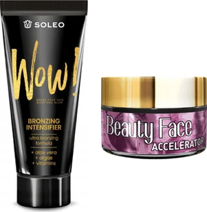 Soleo Soleo Wow! Ultra Bronzer + Słoiczek Beauty Face - Balsamy i kremy do opalania - miniaturka - grafika 1