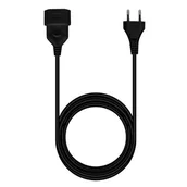 Przedłużacze i rozgałęźniki - Przedłużacz DPM 1 gniazdo czarny 3m PPS131 - miniaturka - grafika 1