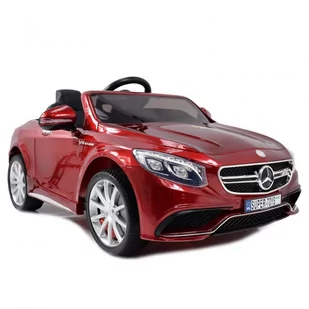Import SUPER-TOYS MERCEDES S63 AMG CZERWONY - Pojazdy elektryczne dla dzieci - miniaturka - grafika 1