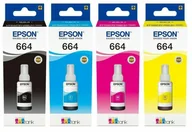 Tusze oryginalne - Tusz Epson T664  4 x 70ml CMYK Oryginał KOMPLET - miniaturka - grafika 1