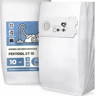 Worki do odkurzaczy - 10x Worek do Odkurzacza Festool Ct 15 Syntetyczny Tekstylny Duży Worki G9-W - miniaturka - grafika 1