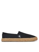 Espadryle męskie - Calvin Klein Jeans Espadryle Inj Espadrille Cv YM0YM01251 Czarny - miniaturka - grafika 1