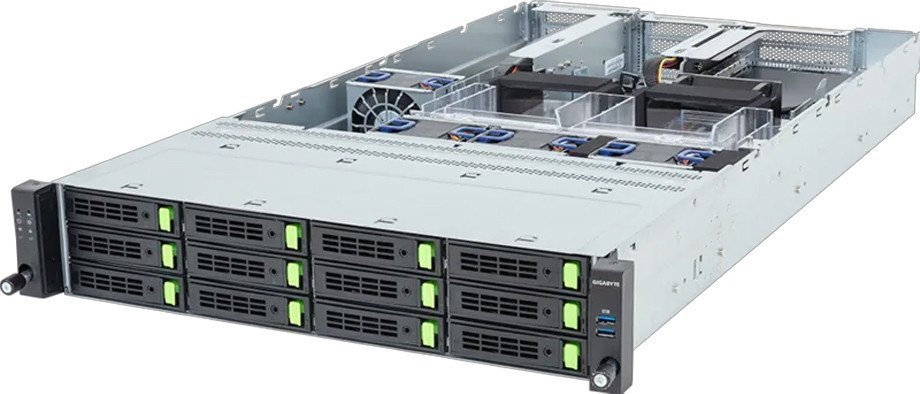 Gigabyte Barebone R263-ZG0-AAL2 Rev. 3.x Rack Server 2U Single Sockel SP5 6NR263ZG0DR000ACL2